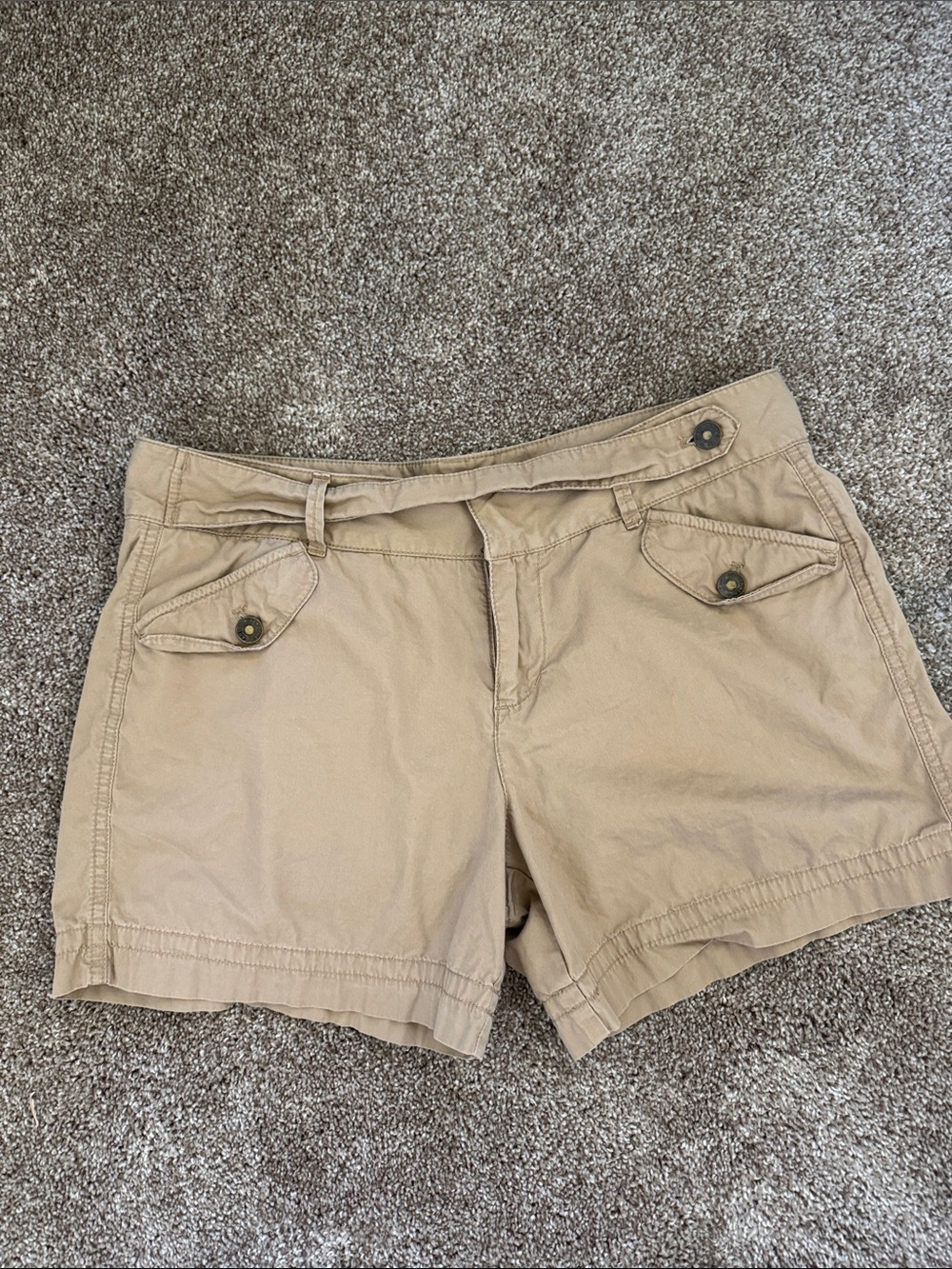 Canyon River Blues Tan Utility Pocket Bermuda Shorts